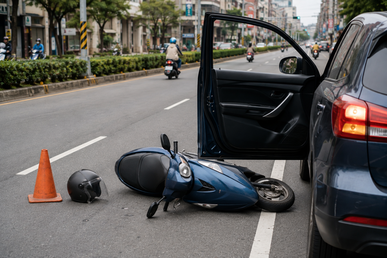 開車門撞到機車怎麼處理?責任、蒐證、理賠與求償重點完整解析|2026