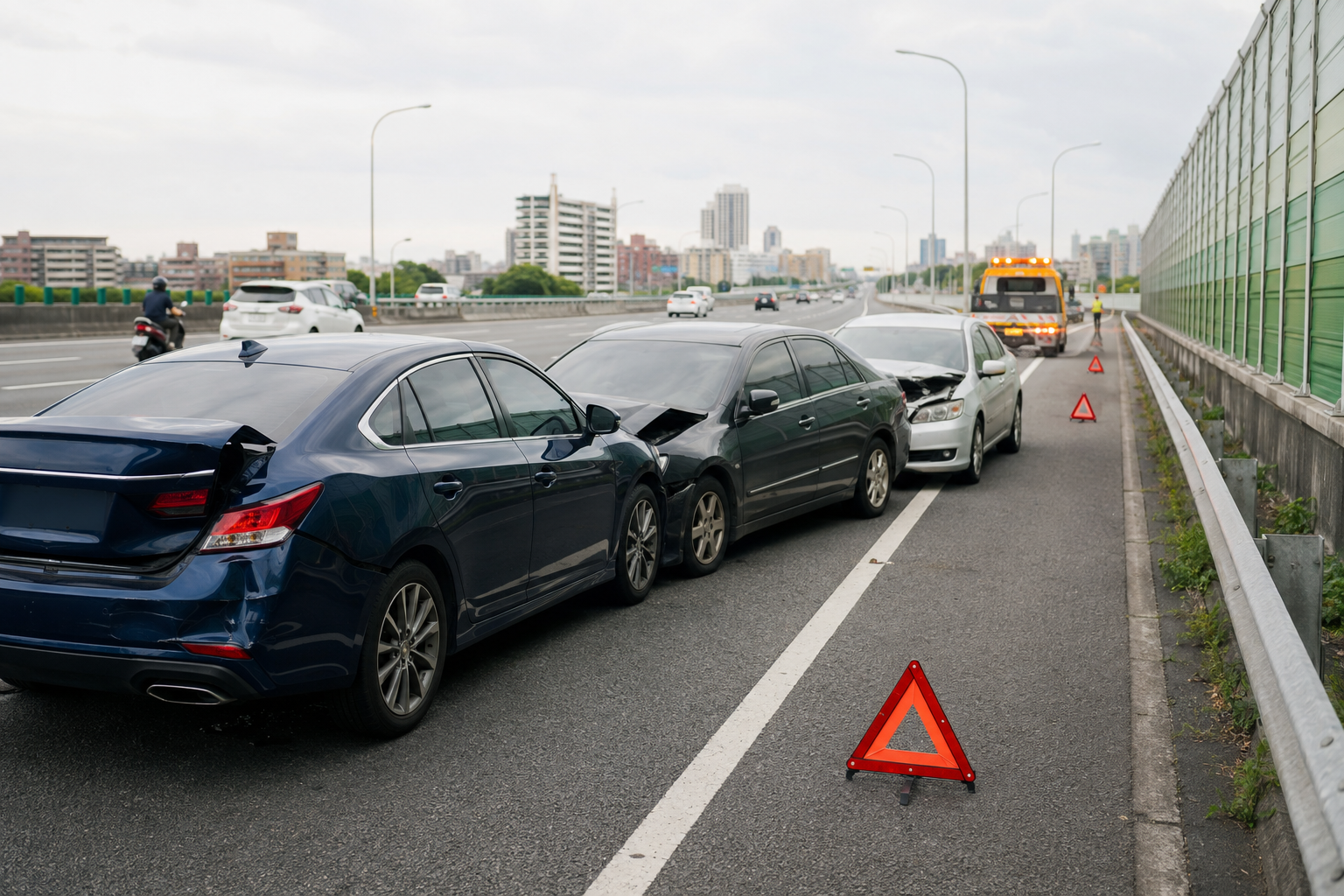 高速公路追撞怎麼處理？連環事故、保險與責任整理完整解析｜2026