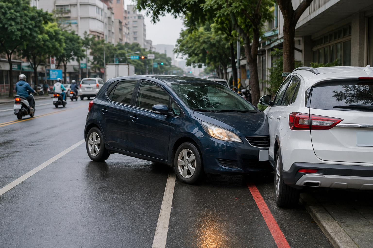 撞到違停車輛怎麼算?肇責、車損與和解整理完整解析|2026