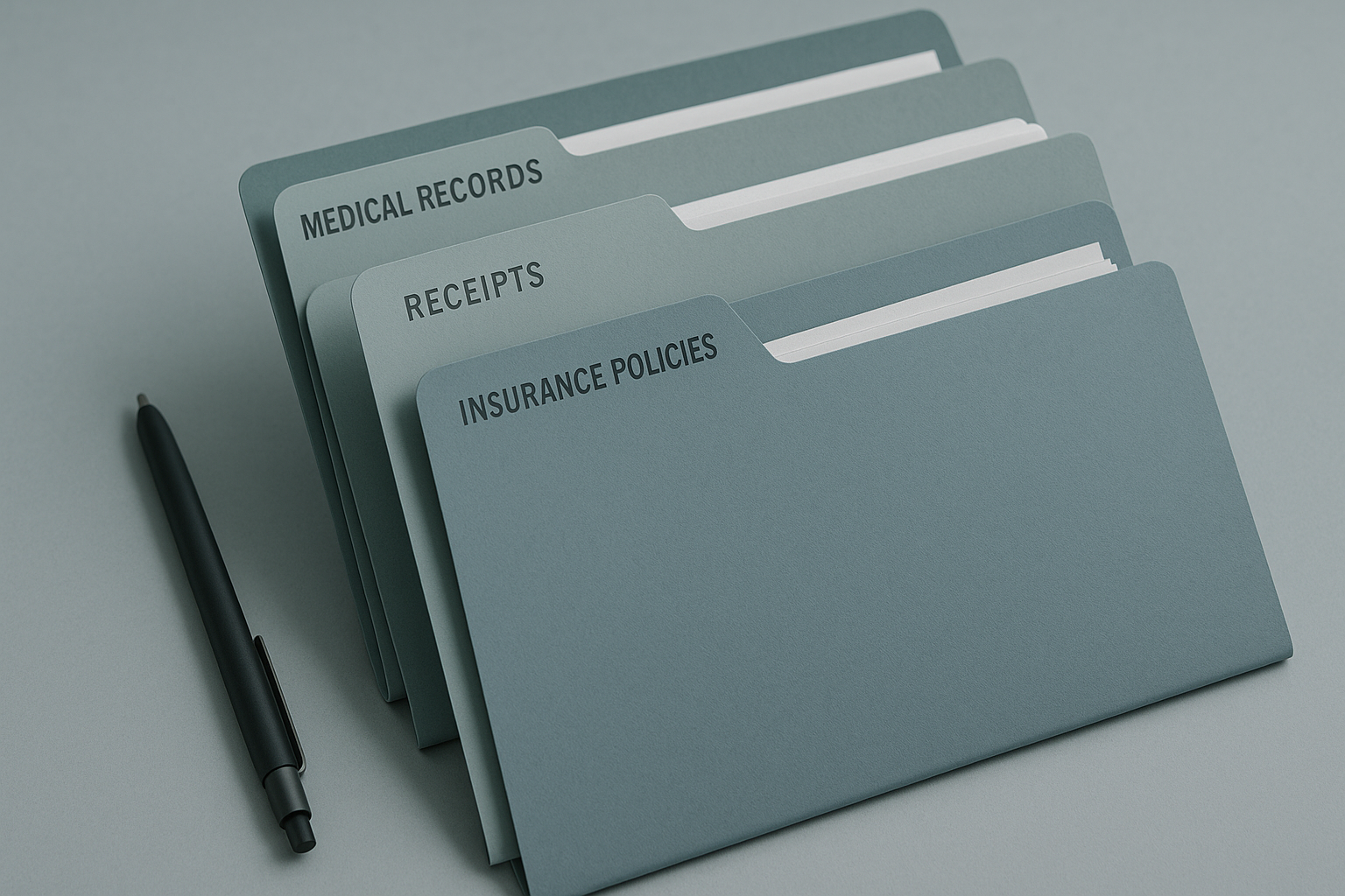 車禍後文件共用包怎麼整理?事故資料、診斷書、收據、保單整理方式