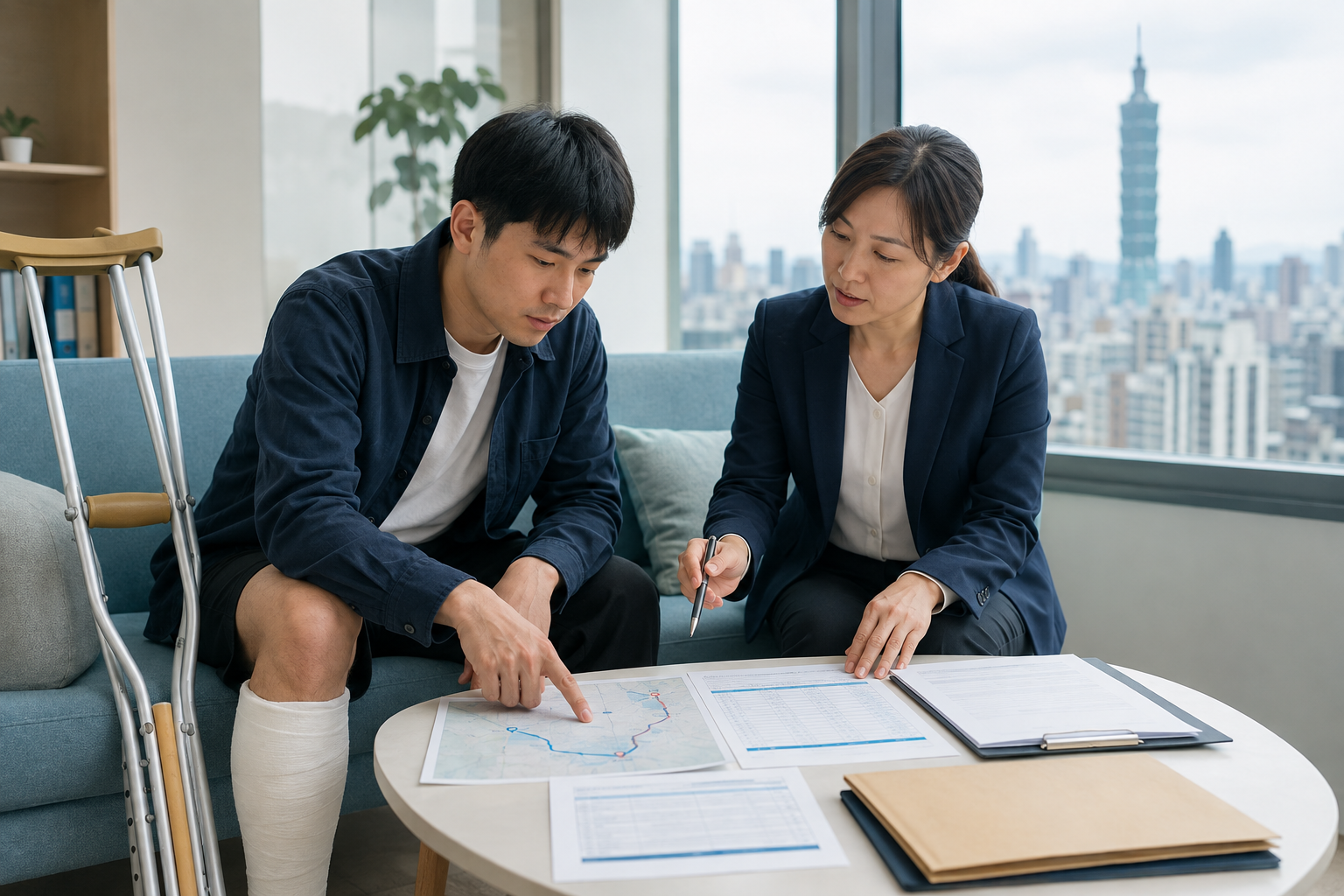 通勤車禍骨折算職災嗎？路線圖、傷病給付、退件補救一次看懂｜2026
