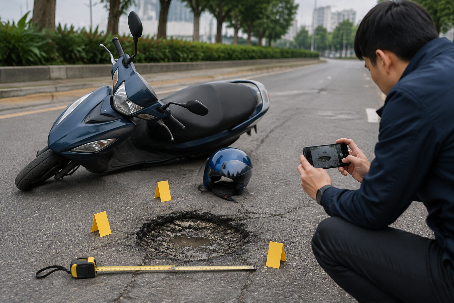 機車自摔但疑似路面有問題,還能求償嗎?證據與責任整理完整解析|2026